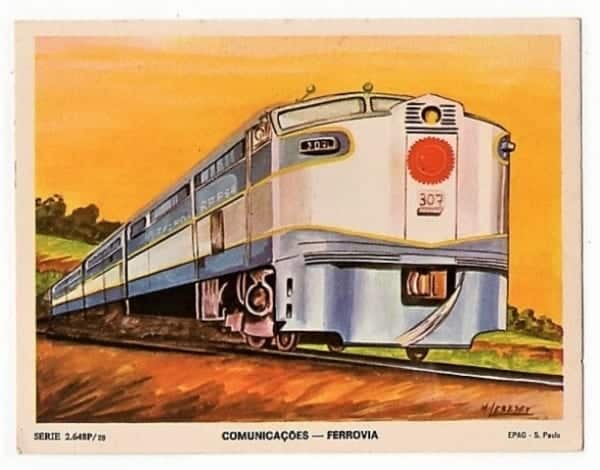 Cromo - Epag - Serie Comunicações - Ferrovia