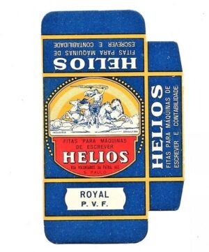 Embalagem Antiga Fita Maquina De Escrever Helios Anos 50