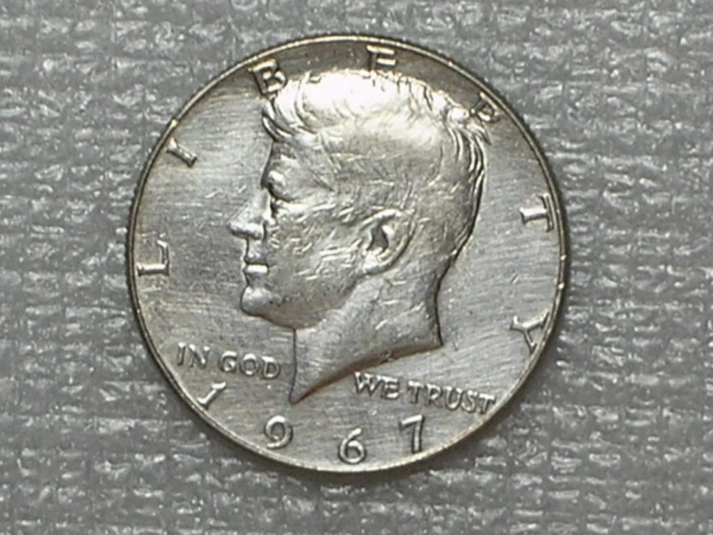 (Estados Unidos) 1/2 Dollar - 1967 / Kennedy - Prata / Soberba