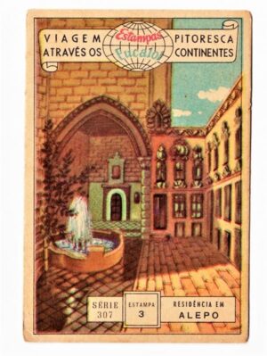Estampas Eucalol Viagem Pitoresca Através os Continentes - Série 307 - Estampa 3 - Anos 1954
