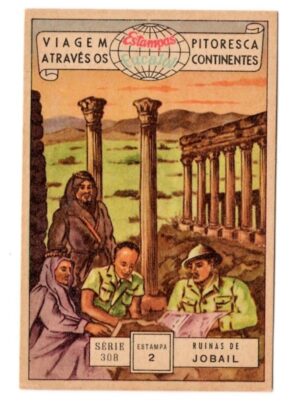 Estampas Eucalol Viagem Pitoresca Através os Continentes - Série 308 - Estampa 2 - Anos 1957