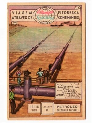 Estampas Eucalol Viagem Pitoresca Através os Continentes - Série 308 - Estampa 3 - Anos 1954