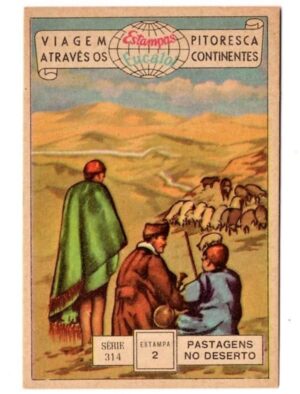 Estampas Eucalol Viagem Pitoresca Através os Continentes - Série 314 - Estampa 2 - Anos 1954