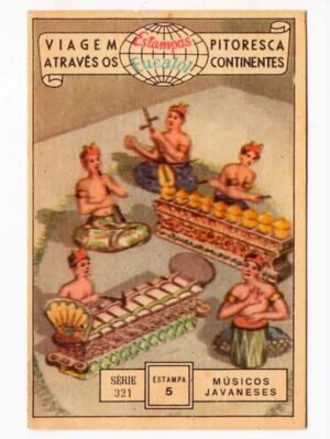 Estampas Eucalol Viagem Pitoresca Através os Continentes - Série 321 - Estampa 5 - Anos 1954