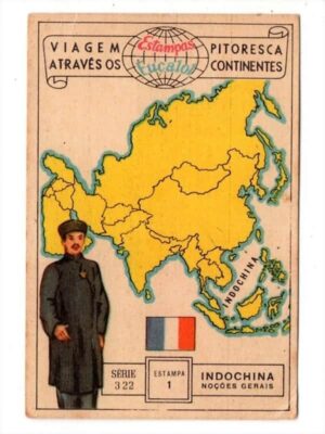 Estampas Eucalol Viagem Pitoresca Através os Continentes - Série 322 - Estampa 1 - Anos 1954