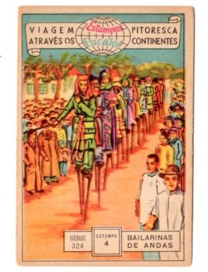 Estampas Eucalol Viagem Pitoresca Através os Continentes - Série 324 - Estampa 4 - Anos 1954