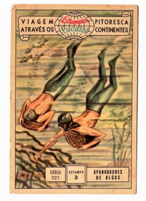 Estampas Eucalol Viagem Pitoresca Através os Continentes - Série 327 - Estampa 3 - Anos 1954