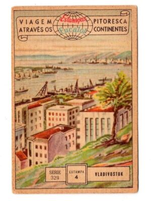 Estampas Eucalol Viagem Pitoresca Através os Continentes - Série 329 - Estampa 4 - Anos 1954