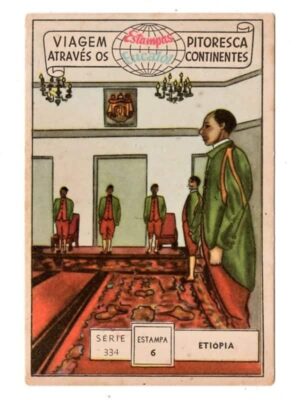 Estampas Eucalol Viagem Pitoresca Através os Continentes - Série Dupla 334 - Estampa 6 - Anos 1955