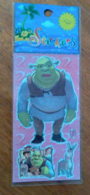 Figurinha Stickers Schrek e Burro Falante / Y033