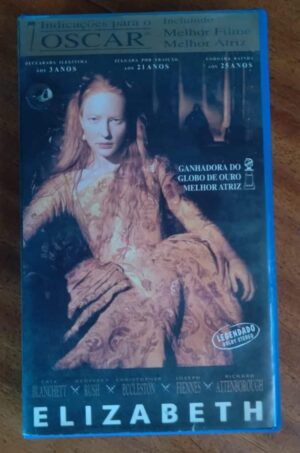 Fita Vhs Elizabeth Legendada Melhor Atriz Melhor Filme 3