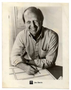 Fotografia Antiga Jim Davis - Criador Do Garfield - 1987