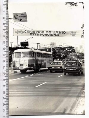 Fotografia Antiga São Paulo ( SP ) - Corredor De Onibus - Janio Quadros - 1988