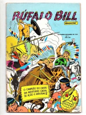 HQ - Gibi - Bufalo Bill - Nº 1 - Reimpressão Oficial da RGE - Anos 80