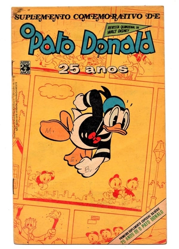 Hq Gibi Pato Donald 25 Anos - Os 3 suplementos - Completo - 1975