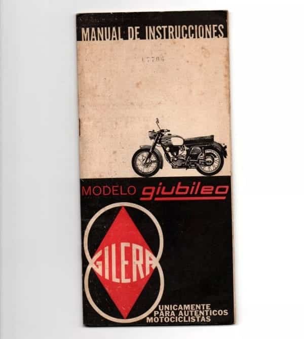Manual Do Proprietario Moto Gilera Giubileo - 1964
