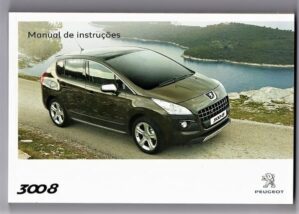Manual Do Proprietario Peugeot 3008 - 2011 - Em Branco