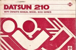 Manual Proprietario Datsun 210 B310 Serie - 1979