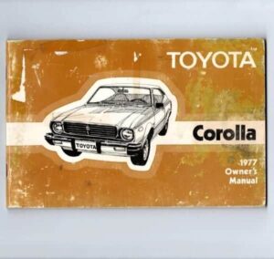 Manual Proprietario Toyota Corolla - 1977