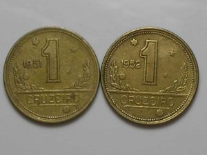 Moedas 1 Cruzeiros - 1951 / 1952-Ecassa / Mbc