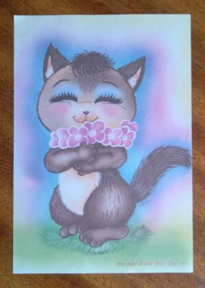 Papel de Carta Decorado Mini Belas Artes 391 / Colar
