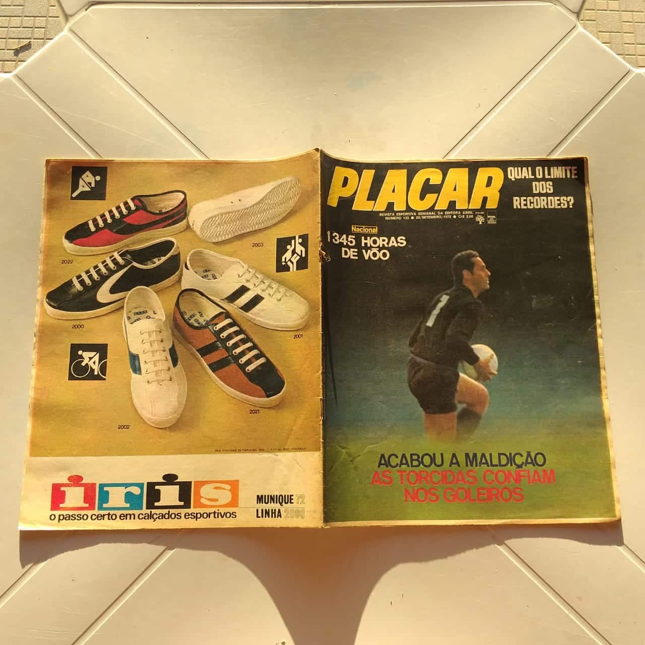 | Casa do Colecionador Placar Nº 0133 (Sem pôster) 29 de Setembro de 1972 (Revista)