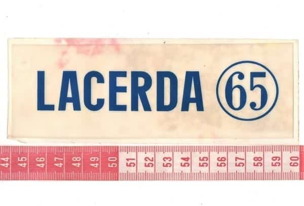 Plastico Adesivo Carlos Lacerda 65 - Anos 60 - Branco