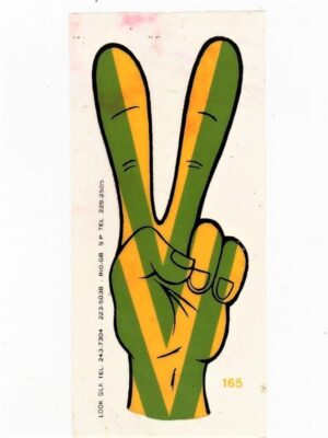 Plastico Adesivo Paz e Amor - Ufanismo - Anos 60