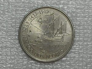(Portugal) 100 Escudos - 1989 / Arquipélago dos Açores - 1427/1452 / Flor de Cunho