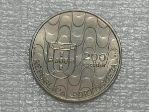 (Portugal) 200 Escudos - 1992 / "Comunidade Europeia" / Flor de Cunho