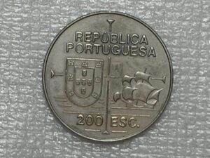 (Portugal) 200 Escudos - 1992 / "Descoberta da california" / Flor de Cunho