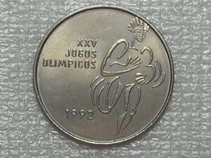 (Portugal) 200 Escudos - 1992 / "Jogos Olímpicos" / Flor de Cunho