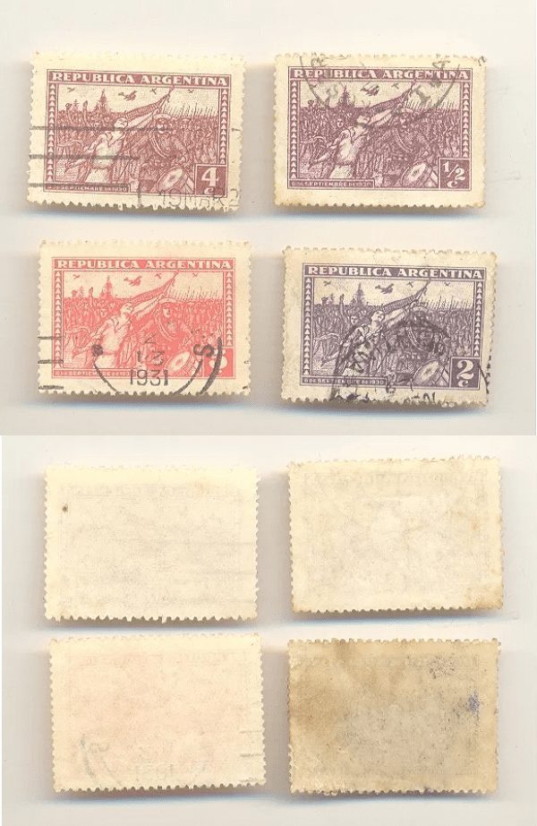 SELOS DA ARGENTINA LOTE 08 .