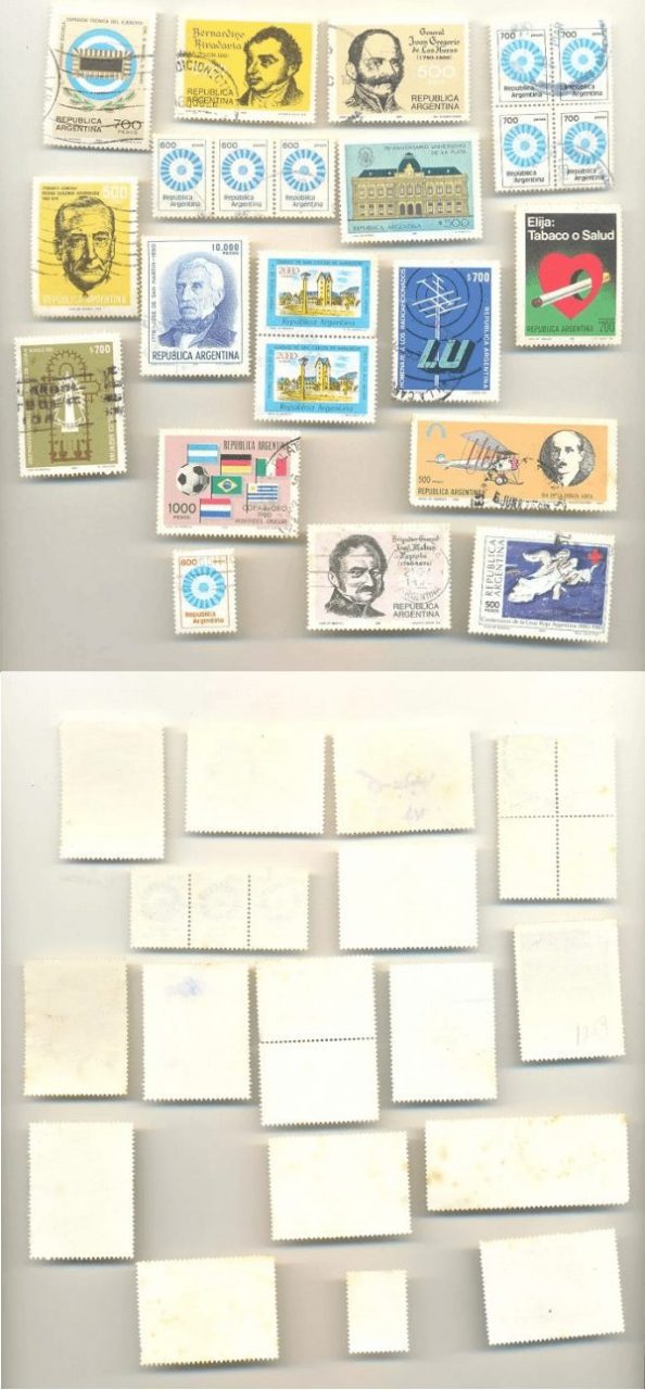 SELOS DA ARGENTINA LOTE 28 .