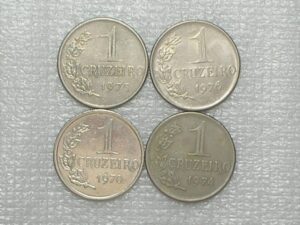 1 Cruzeiro - 1970 Níquel / 1974 / 1975 / 1976 Cupro/Niquel / Sob