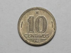 10 Centavos - 1942 / Bonita Flor de cunho