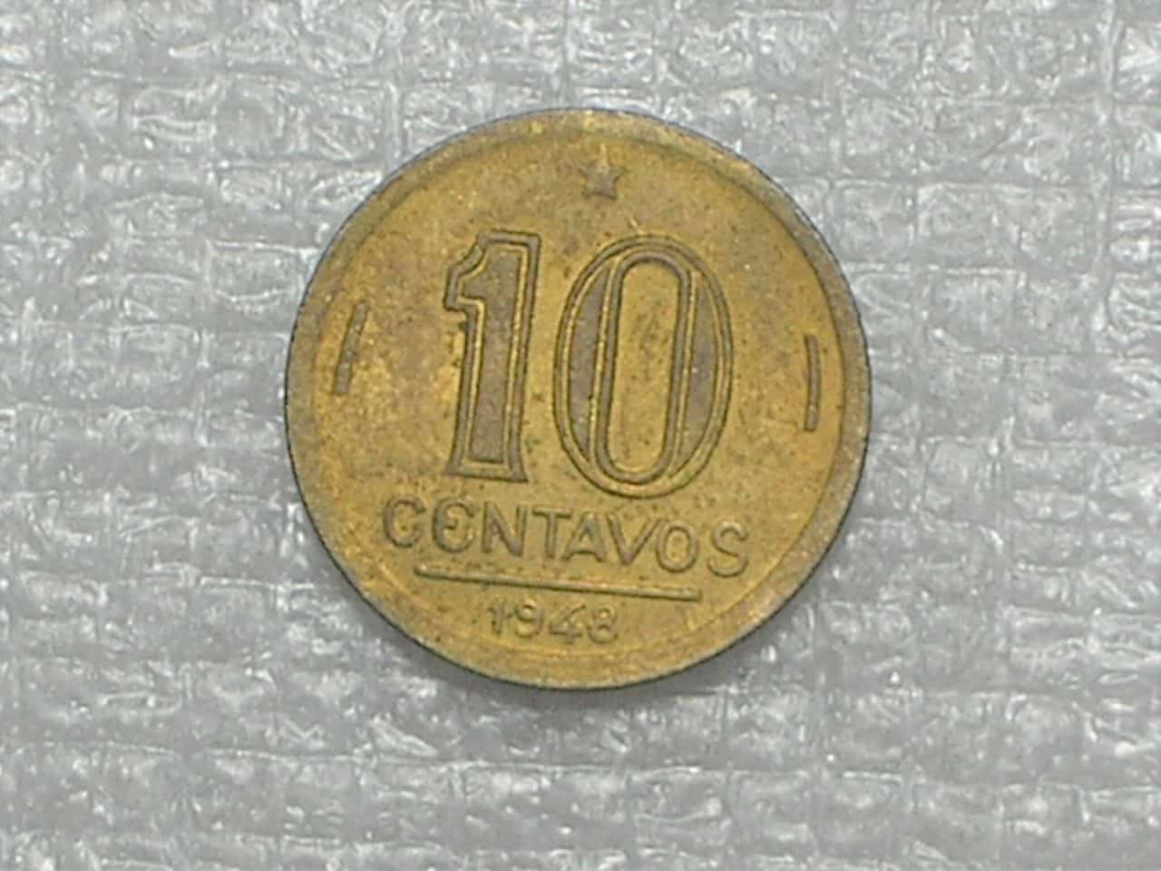 10 Centavos - 1948 / Getúlinho / Flor de Cunho