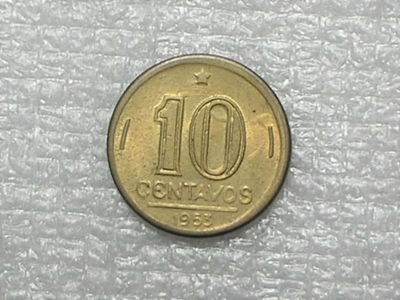 10 Centavos - 1953 / Jose Bonifácio / Flor de cunho