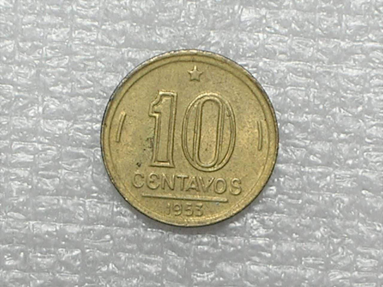10 Centavos - 1953 / Jose Bonifácio / Flor de cunho