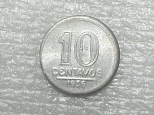 10 Centavos - 1956 / Brasão / Sob/Fc