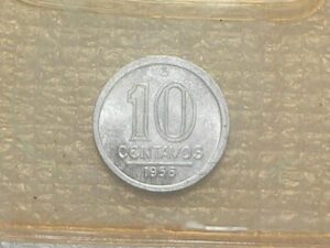 10 Centavos - 1956 / Getúlinho / Flor de Cunho