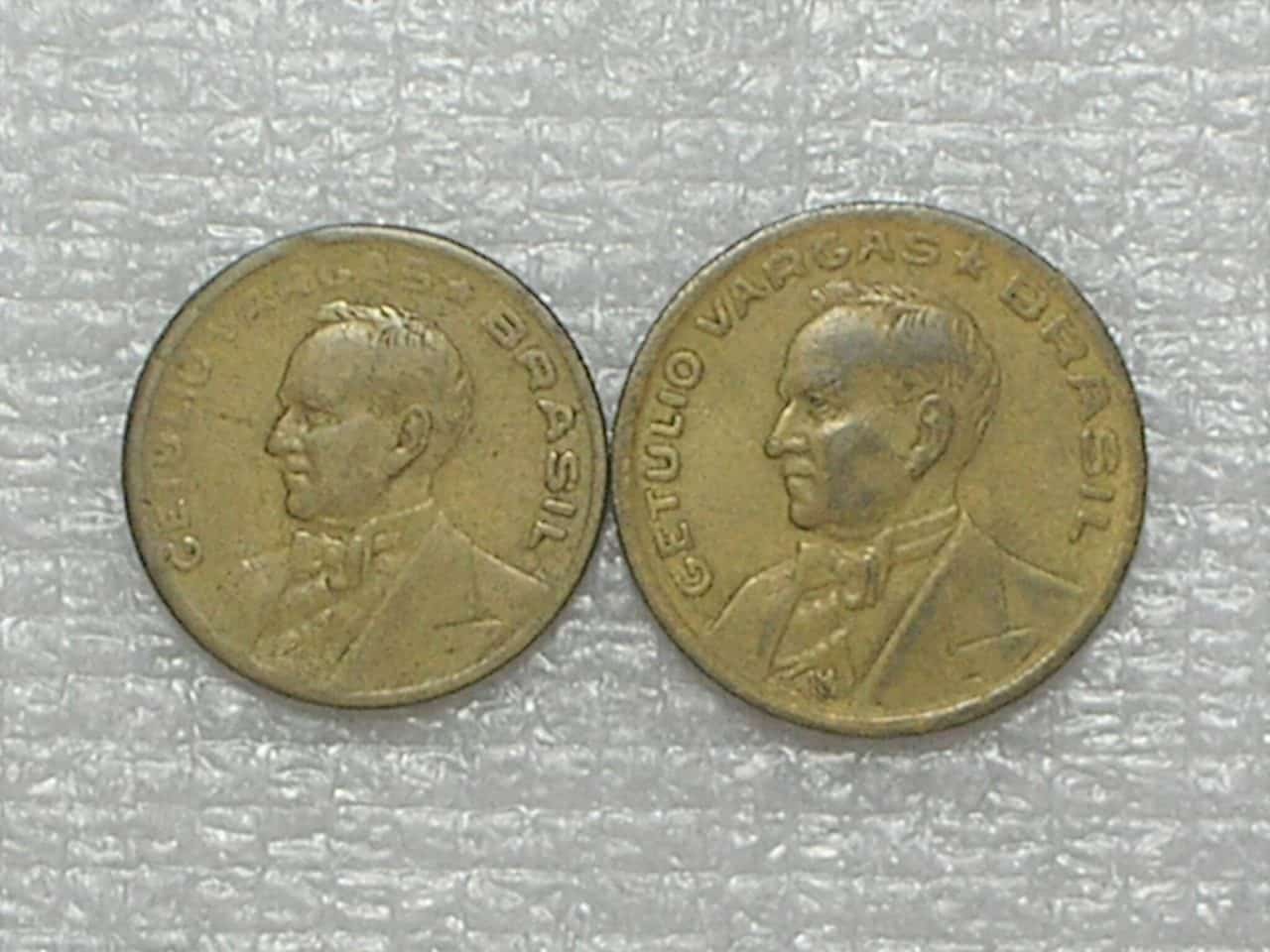 20 / 50 Centavos - 1944 = Sem sigla / Mbc