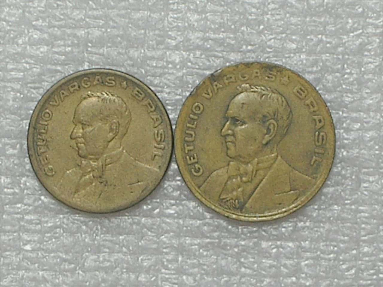 20 / 50 Centavos - 1944 = Sem sigla / Mbc