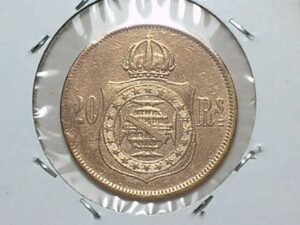 20 Réis - 1870 / Data Escassa / Bronze / Petrus 2º