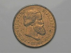 20 Réis - 1870 de Petrus 2º / Bronze / Data escassa / Muito bem conservada