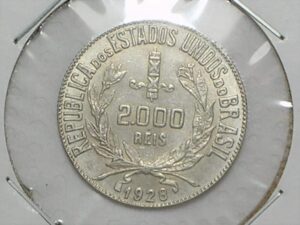 2.000 Réis - 1928 - Mocinha / Prata / Flor de Cunho / cod.190