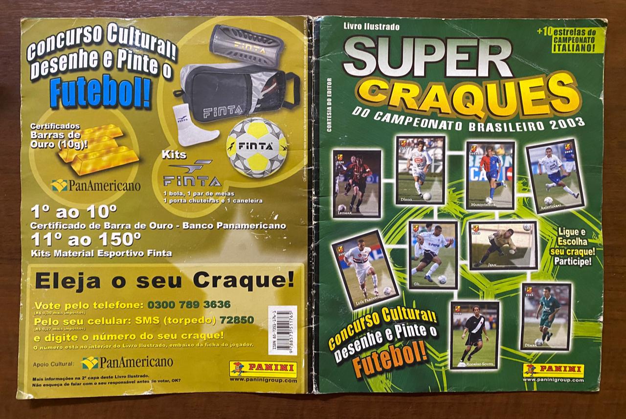 Lbum De Figurinhas Super Craques Do Campeonato Brasileiro Panini Casa Do Colecionador