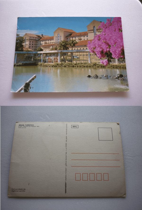 CARTÃO POSTAL ÁGUAS DO ARAXÁ MG.