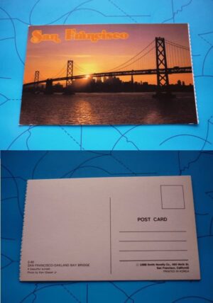 CARTÃO POSTAL SAN FRANCISCO -OAKLAND BAY BRIDGE E-60.
