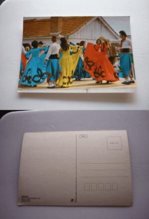 CARTÃO POSTAL SANTA MARIA RS. DANÇAS TIPICAS .